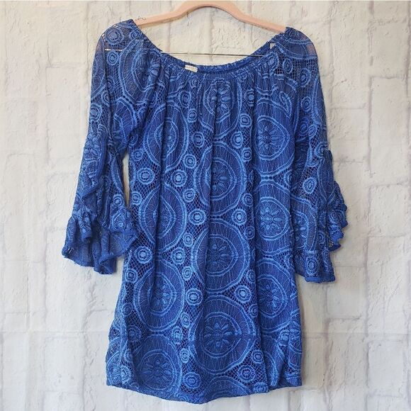 LILDY Full Lace On/Off-Shoulder Tunic Top - Picture 4 of 10